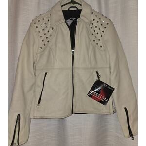 Alpinestars Stella Women’s Motorcycle Jacket US 4 Eur 40 Off White NWT